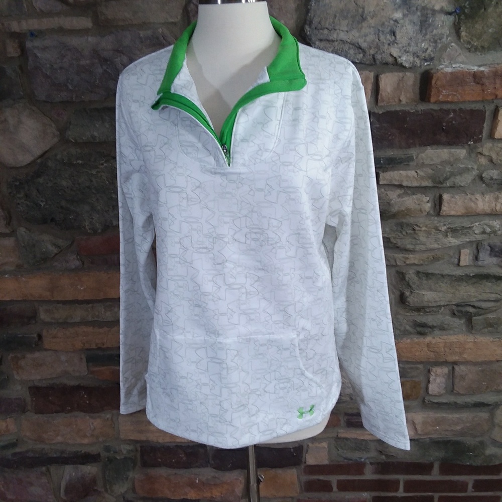 Under Armour logo pullover 1/4 zip jacket large